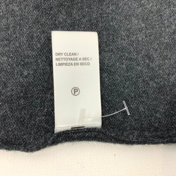 JAMES PERSE 100% Cashmere Oversized Polo Sweater Dress Gray Sz XS (0) - Picture 6 of 16